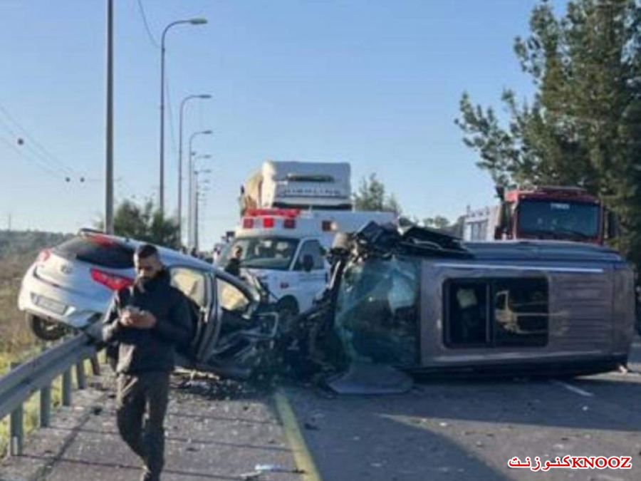 مصرع فلسطيني واصابة اسرائيليتن بحادث سير على طريق وادي الحرامية 